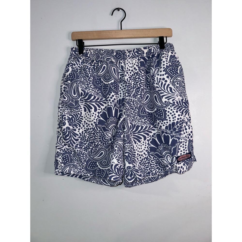 Vineyard vines men’s blue pattern swim shorts size medium